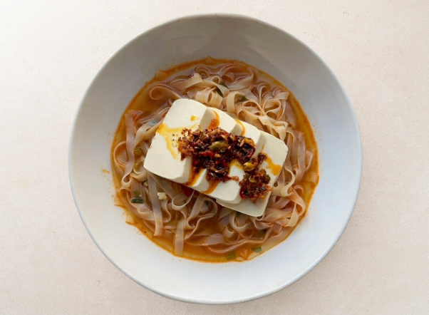 spicy tofu noodles