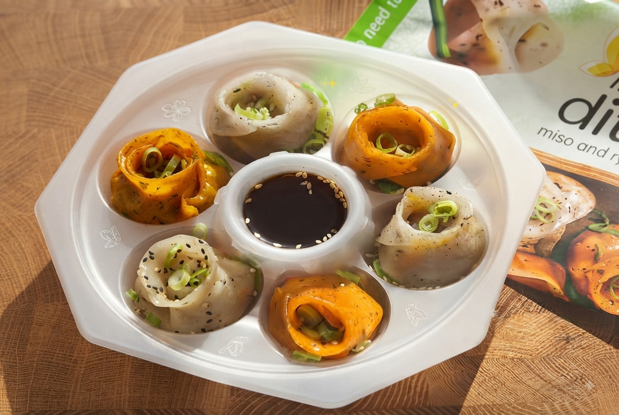vegetable dim’sum & soy sauce dip