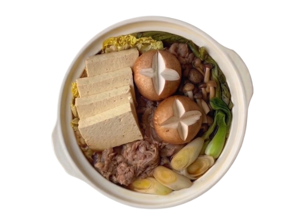 Japanese sukiyaki hotpot