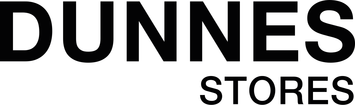 Dunnes Stores company logo featuring the brand name in bold black text.
