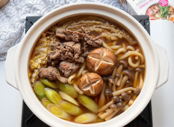 one pot beef udon