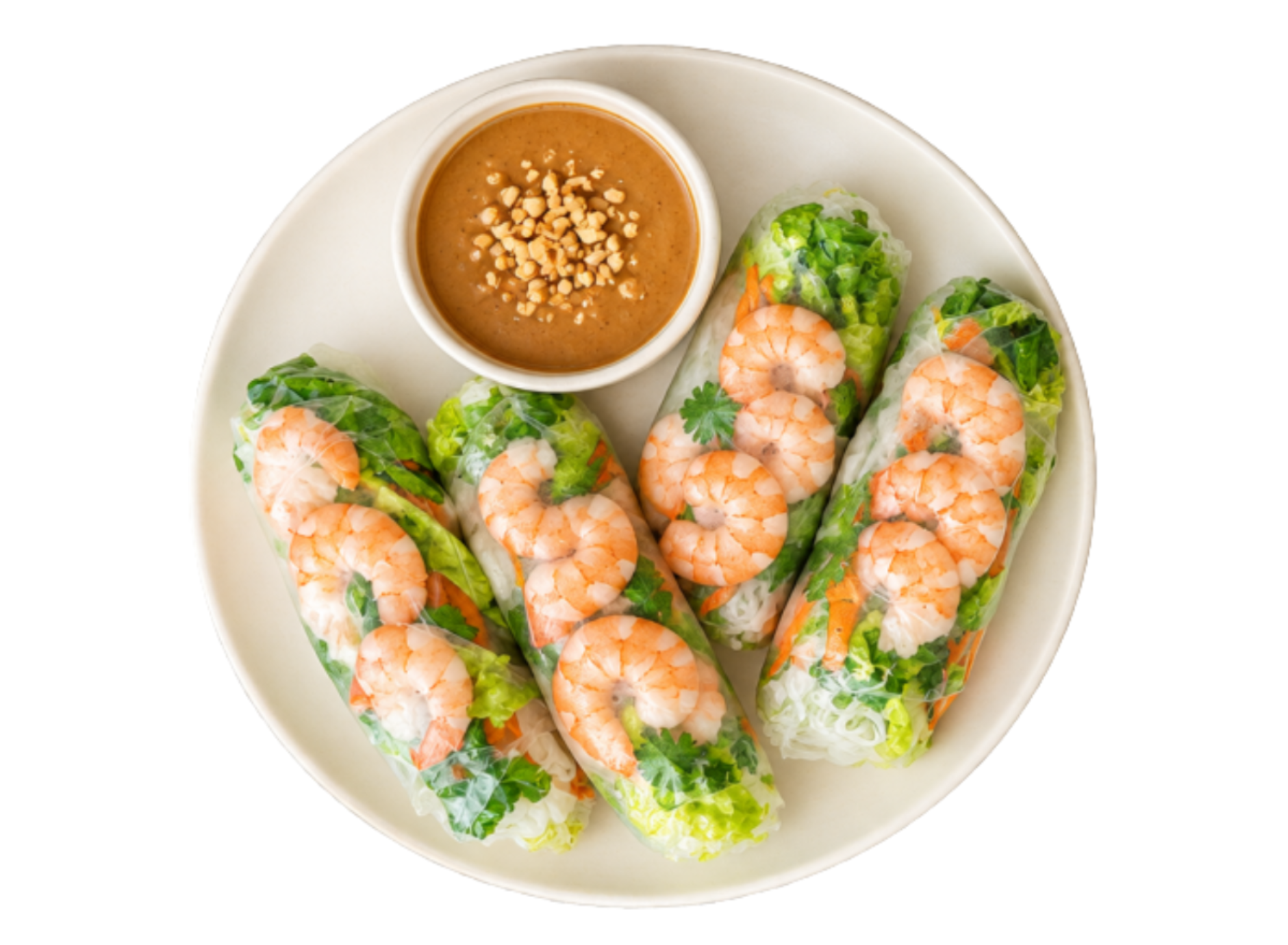 Vietnamese-style noodle rolls