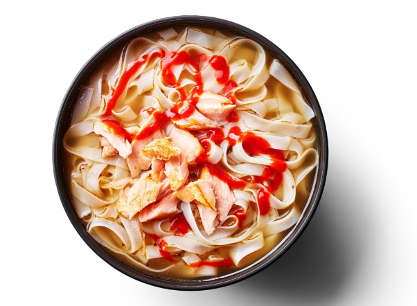 chilli miso salmon & sriracha noodles