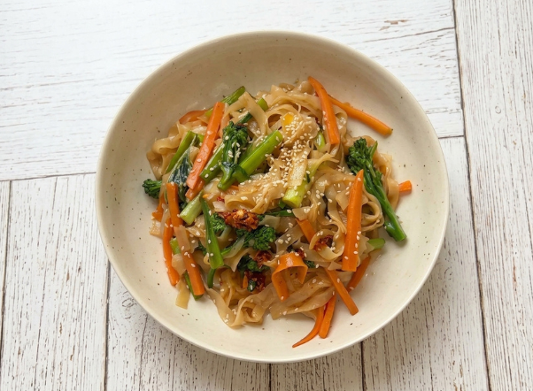 drunken chick’n noodles
