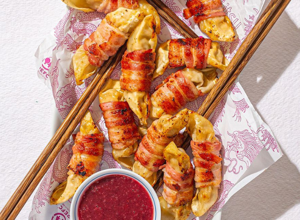 gyoza in blankets