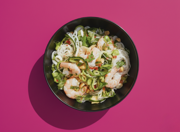 prawn & ginger rice’noodle salad