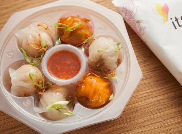 prawn dim’sum & sweet chilli dip