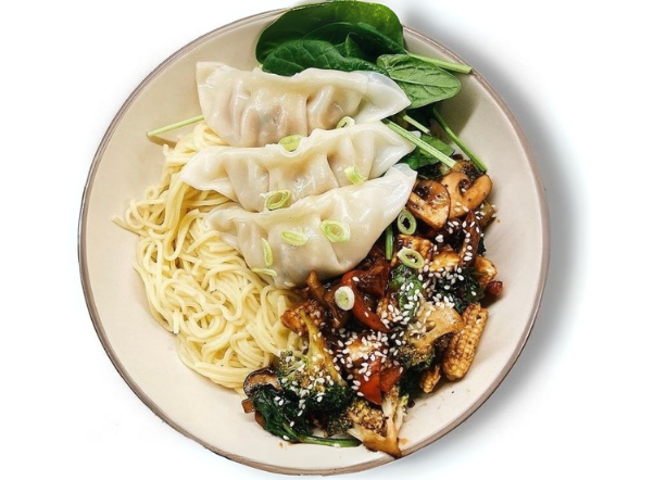 teriyaki gyoza stir-fry