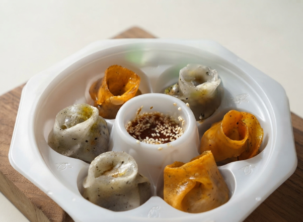 vegetable dim'sum & honey dip