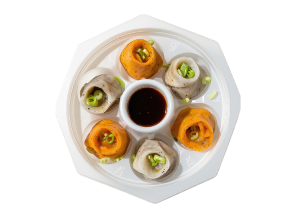 vegetable dim’sum & soy sauce dip